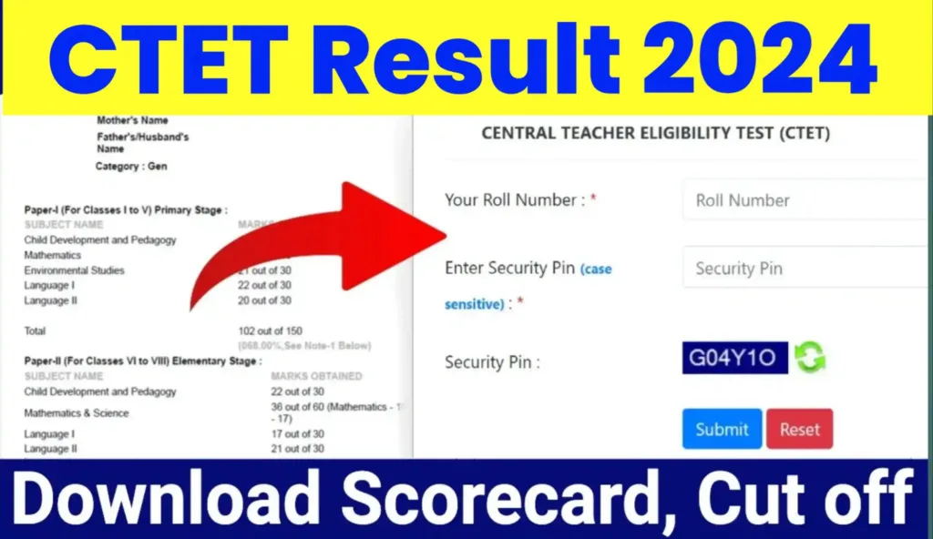 CTET Result Download Link 2024